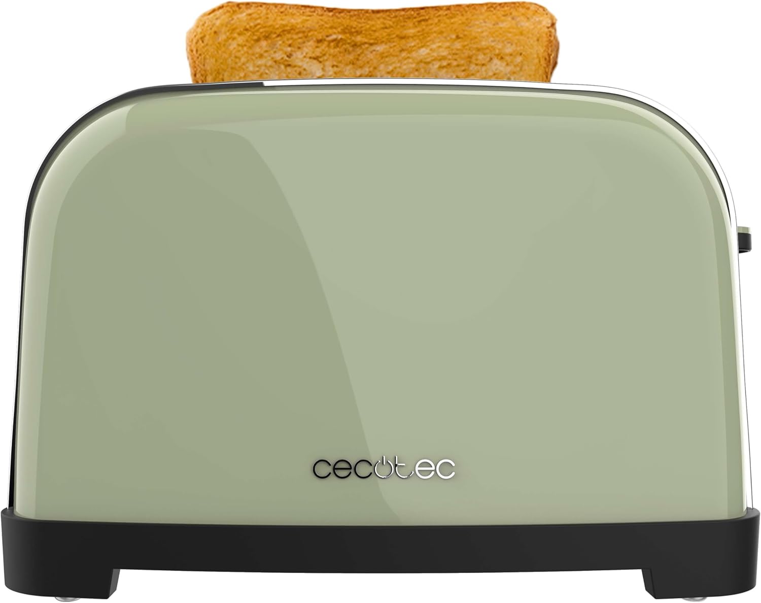 Grille-pain vertical Toastin' time 1700 Double Green, 1700 W, Double fente courte et large de 3,8 cm, Varillas Supérieures, Acier Inoxydable, Arrêt et Popup Automatiques, Bac à miettes 4 fentes courtes + tiges Green