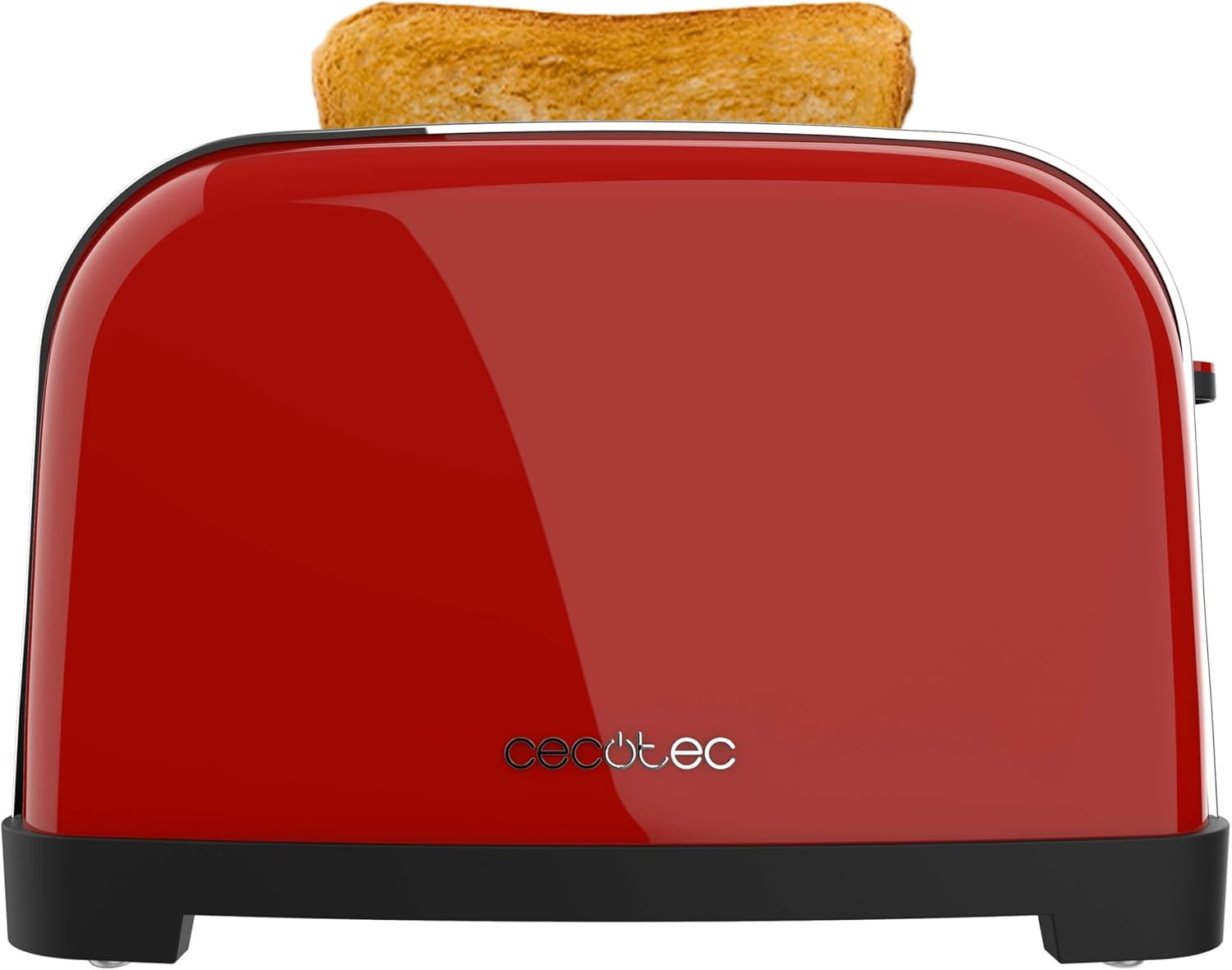 Grille-pain vertical Toastin' time 1700 Double Red, 1700 W, Double fente courte et large de 3,8 cm, Varillas Supérieures, Acier Inoxydable, Arrêt et Popup Automatiques, Bac à miettes 4 fentes courtes + bâtonnets Red