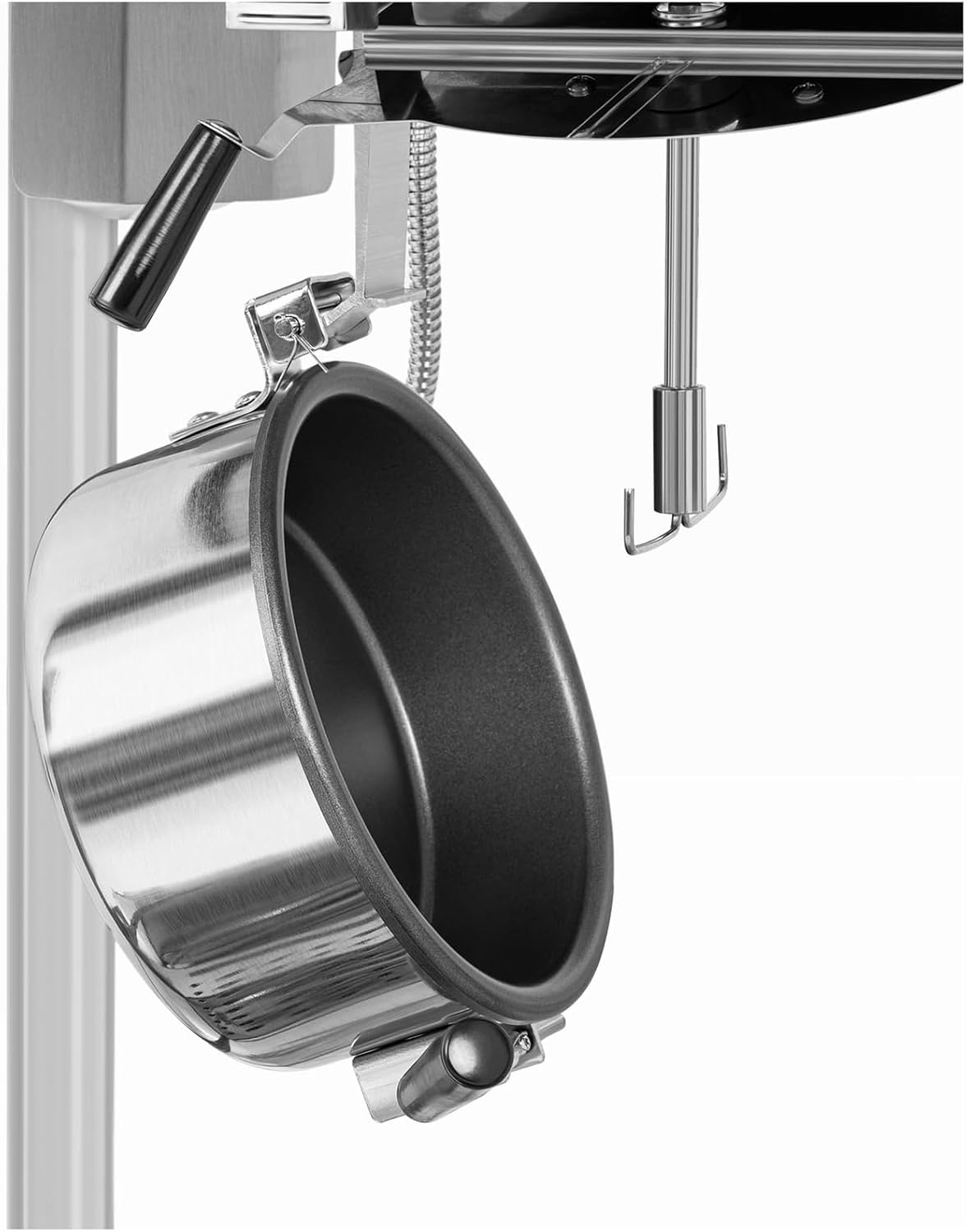 Machine À Popcorn Professionnelle (1 500 W, 220-270 °C, 5-6 kg/h, Éclairage, Coloris Bleu) Rétro Appareil Professionnel Sucré Caramel