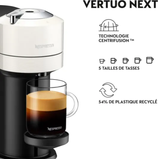 Machine à café Vertuo Next Blanc, 1.1L, DeLonghi.