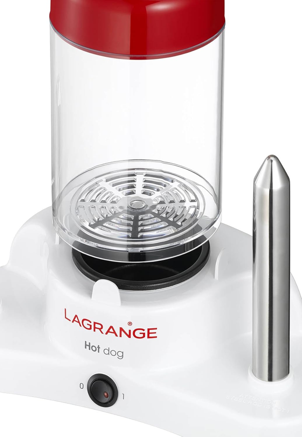 169003 Appareil à Hot-Dog Blanc/Rouge 30,5 x 15 x 27,3 cm