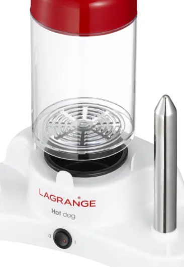 169003 Appareil à Hot-Dog Blanc/Rouge 30,5 x 15 x 27,3 cm