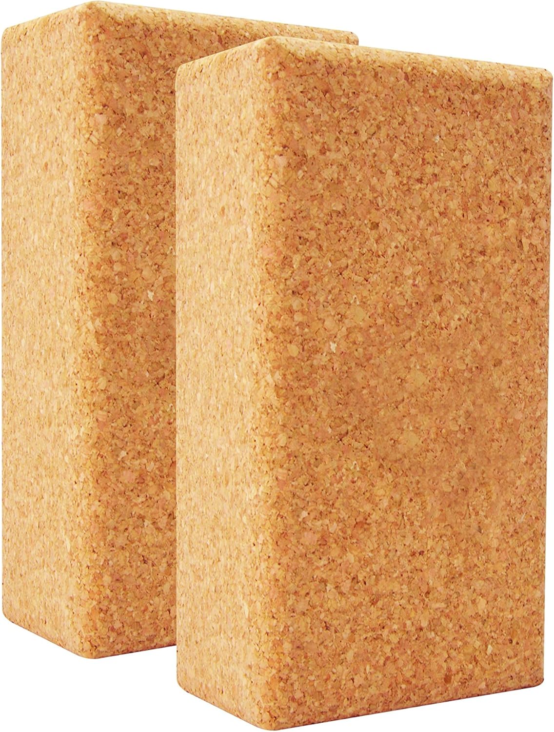 L'original de AMITYUNION - Lot de 2 blocs de yoga - 100% naturel - Hatha Klotz aussi pour les débutants Méditation & Pilates, accessoires de fitness, aides pour le yoga, blocs de yoga 65 mm 2-pack 2 blocs - 75 mm