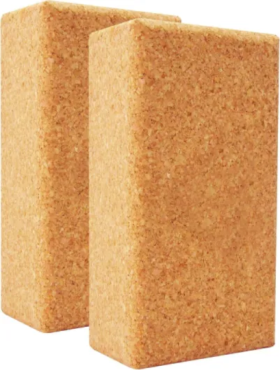 L'original de AMITYUNION - Lot de 2 blocs de yoga - 100% naturel - Hatha Klotz aussi pour les débutants Méditation & Pilates, accessoires de fitness, aides pour le yoga, blocs de yoga 65 mm 2-pack 2 blocs - 75 mm