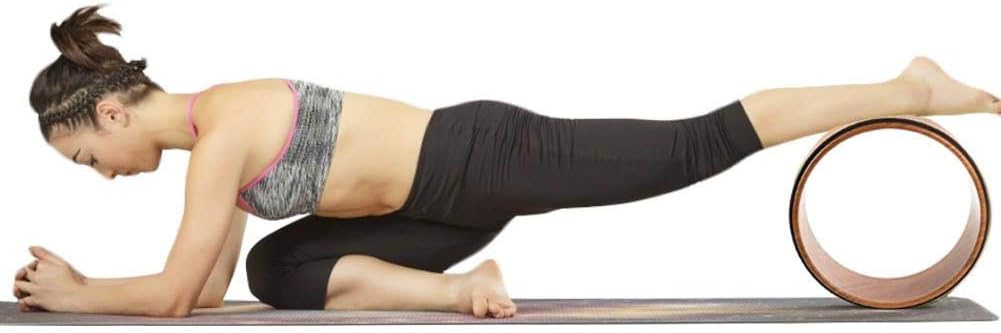 La Roue de Yoga en liège Naturel, la Roue de Yoga Stable et antidérapante, Qui améliore l'étirement du Dos et améliore la Posture et la capacité de Charge jusqu'à 200 kg
