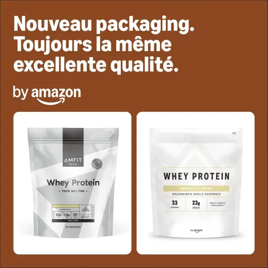 Nutrition Whey Protein Powder 1kg Vanilla (Anciennement sous la Marque AMFIT, Même Produit) Vanille 1 kg (Lot de 1)