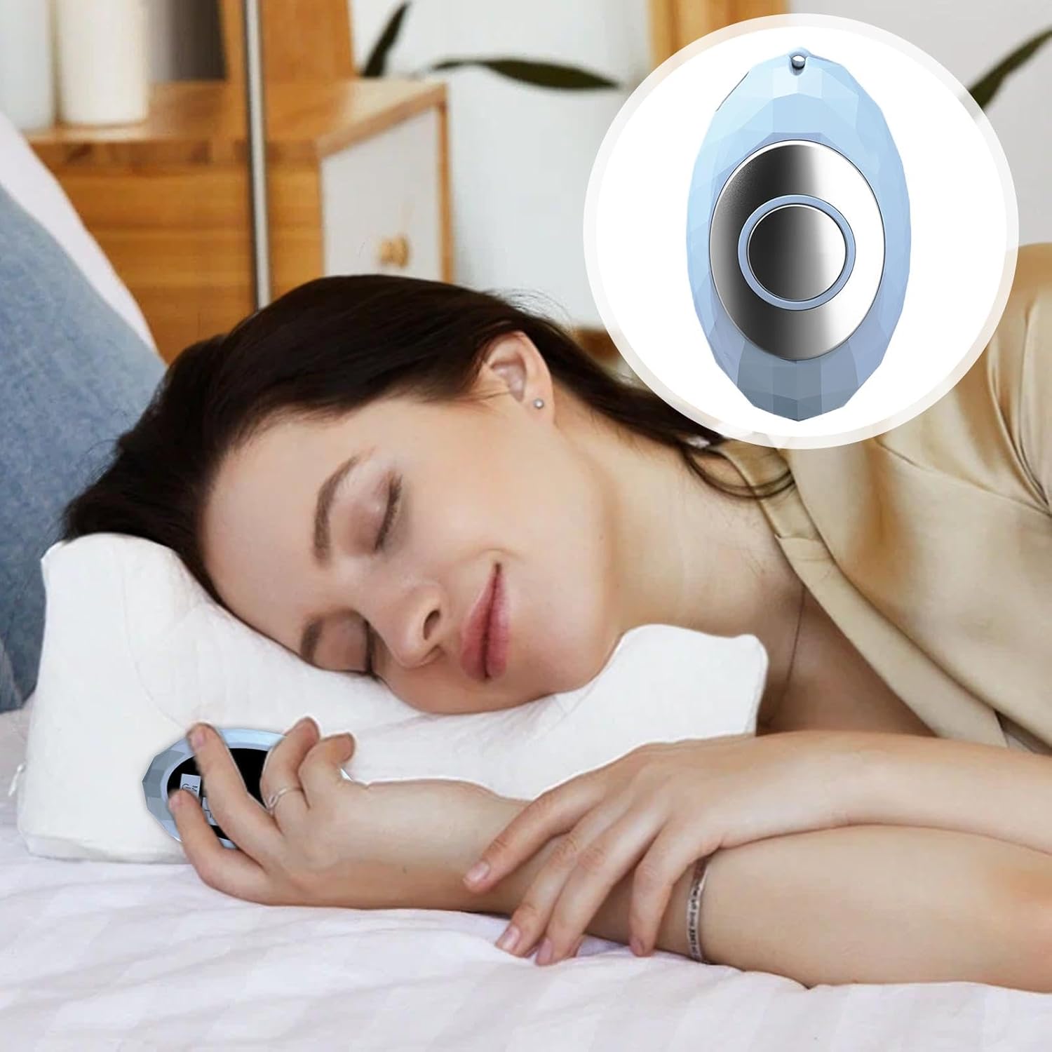 Appareil de sommeil portable - Aide au sommeil Outil de relaxation portable – Aide au sommeil portable intelligent Bleu C
