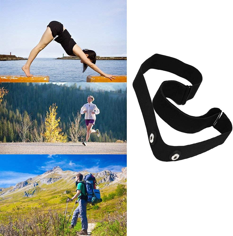 Ceinture Cardio, Élastique Cardio Frequencemètre Support Moniteur de Fréquence Cardiaque Equipement de Fitness pour Garmin Polar