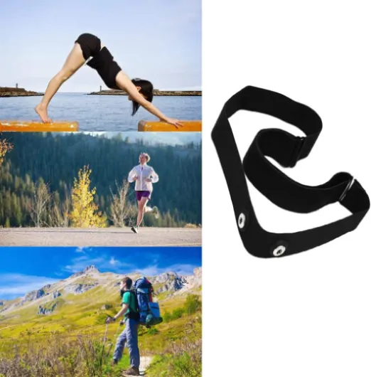 Ceinture Cardio, Élastique Cardio Frequencemètre Support Moniteur de Fréquence Cardiaque Equipement de Fitness pour Garmin Polar