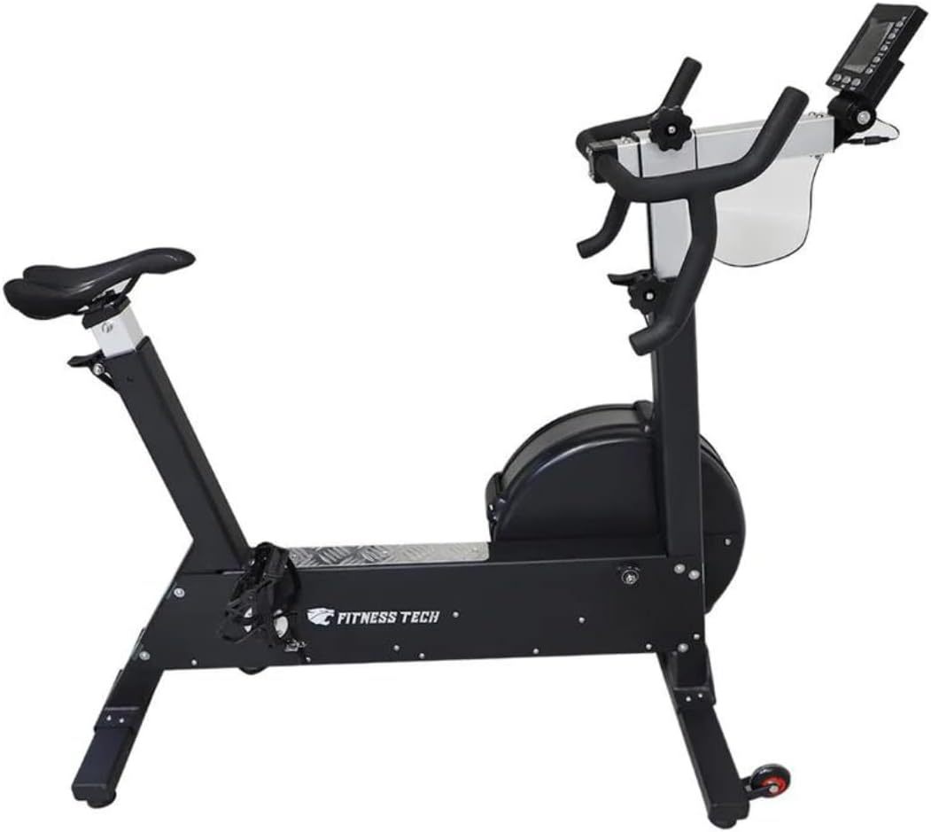 Vélo d'exercice Cross Air Bike, Vélo Professionnel avec système de résistance à l'air, 10 Niveaux de résistance, Cardio à Haute intensité, 34 Kg