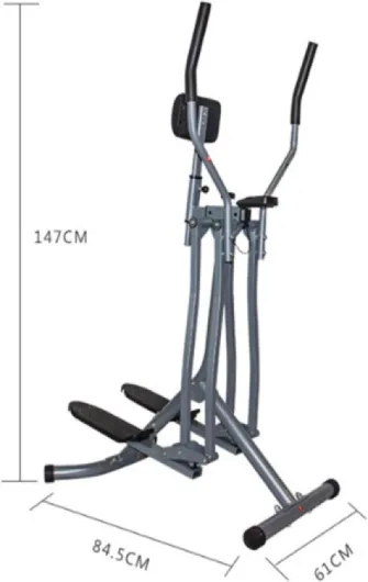 Cross Trainer Équipement de Fitness à Domicile Exercice en Acier Inoxydable Air Walker Pédale Machine Appareils pour Les Jambes Machine elliptique Swing Training Entraînement