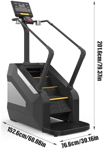Machine pas à pas - Résistance réglable 1-15, 22-135 pas/min, charge maximale 150 kg, écran de 13,5" pour entraînement de force des jambes et des abdominaux
