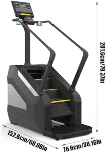 Machine pas à pas - Résistance réglable 1-15, 22-135 pas/min, charge maximale 150 kg, écran de 13,5" pour entraînement de force des jambes et des abdominaux