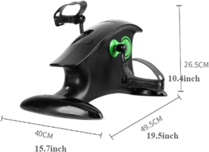 Exerciseur à Pédales Vélo d'exercice électrique à pédale for la maison sous le bureau, mini vélo d'exercice portable for la maison, exercice de colporteur assis for les personnes âgées, entraîneur de