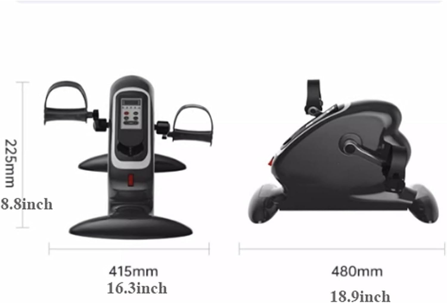 Exerciseur à Pédales Exerciseur à pédale de vélo électrique sous le bureau, vélo d'exercice à domicile for personnes âgées for équipement d'entraînement de rééducation des bras/jambes, appareil d'exer
