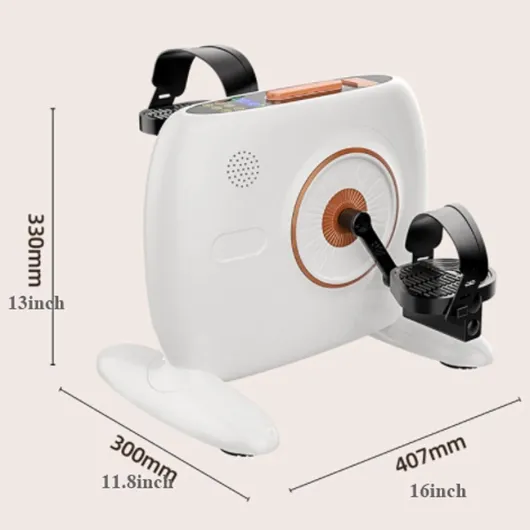 Exerciseur à Pédales Machine de rééducation intelligente à domicile, appareil d'exercice à pédale de vélo sous le bureau, mini vélo d'exercice, appareil d'exercice for la thérapie physique des bras et Blauw