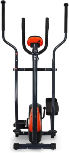 Klarfit Ellifit FX 250 Vélo de cardio elliptique, 8 résistances, ordinateur d'entraînement, cardiofréquencemètre, supports antidérapants, jusqu'à 110 kg, kit de montage Noir