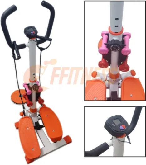 FFITNESS Stepper Twister Multifunzione Ffitnes Outil Professionnel Multifonction Maison Mixte, Blanc, M