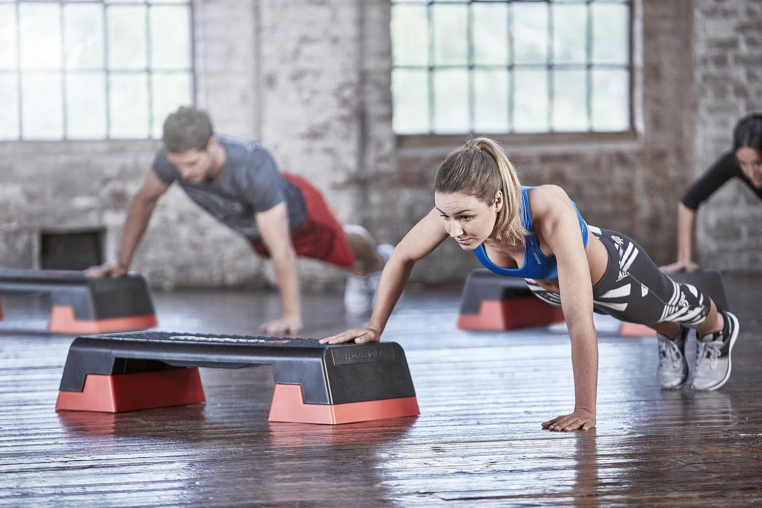 Step Gris/orange Reebok Step Unique