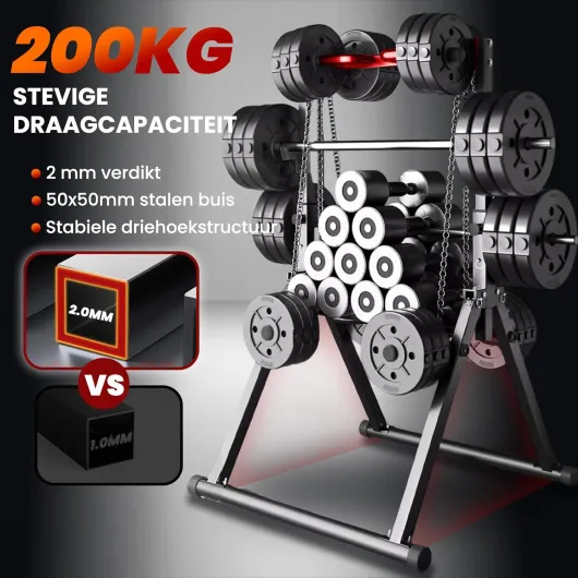 Chaise Romaine Power Tower Dip Station, Barre de Tractions Pliable Musculation, Hauteur Réglable, Structure triangulaire, pour Entraînement à Domicile Noir, Rouge - Multifonction