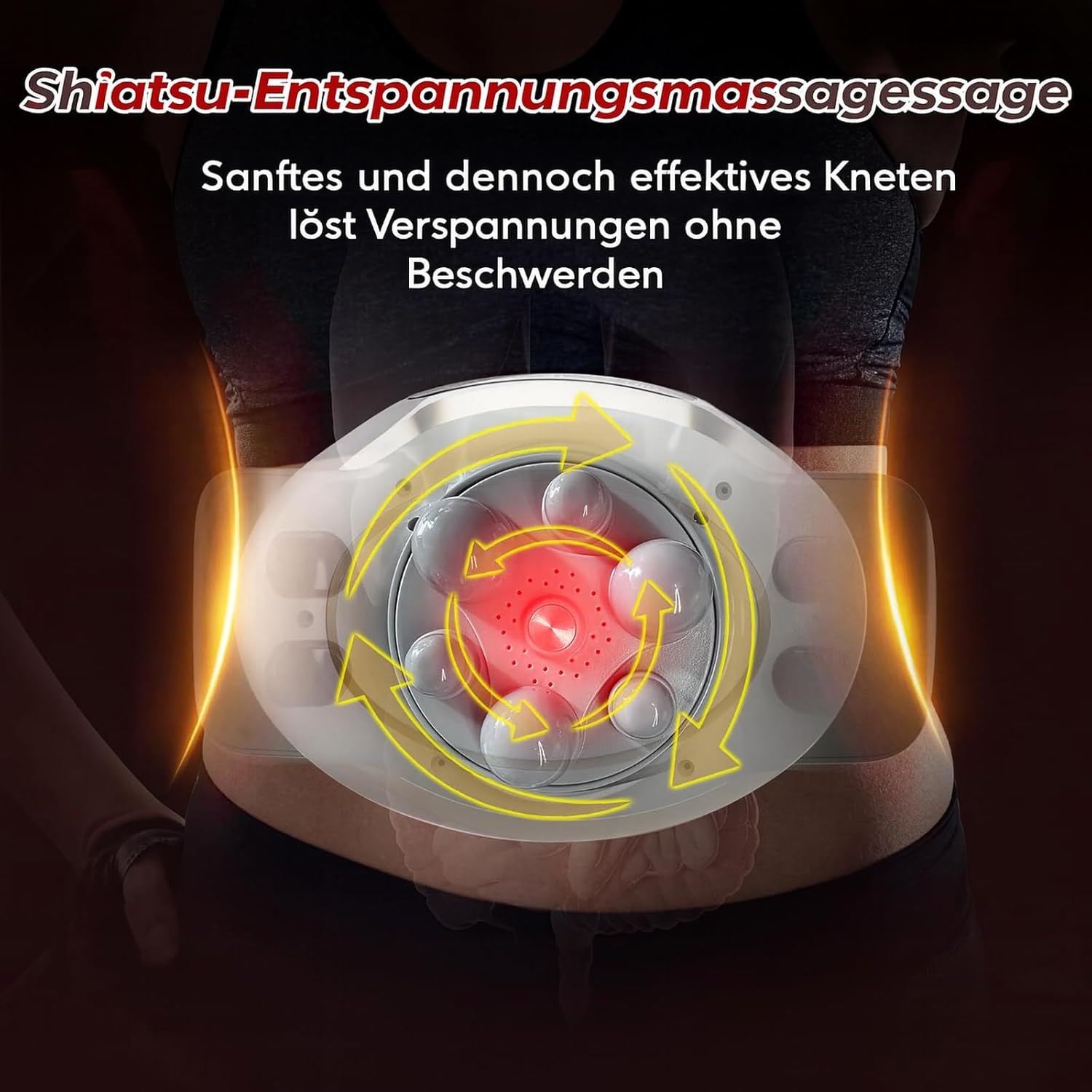 Appareil de Massage Abdominal Électrique - Massage Abdomen pour Favorise la Digestion - Massage de Cellulite pour un Ventre Plus Plat - Soulage les Ballonnements, la Constipation et les Douleurs