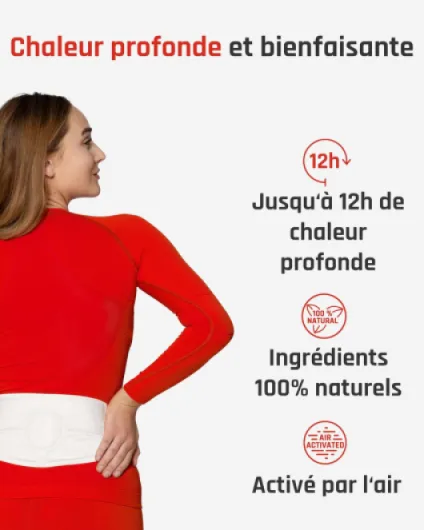 Ceinture chauffante - 12h de chaleur profonde bienfaisante - Taille S-XL, 3 ou 8 unités - activée par l’air, entièrement naturel - idéal pour le dos et le bas-ventre - 8 unités 8 Pièces