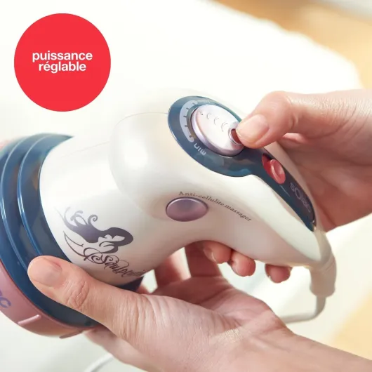 Taurus Solac - 105803 - ME7711- Masseur Sculptural Circulaire/Pression Pneumatique Blanc/Rose