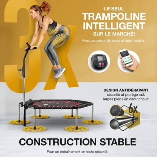 Test Trampoline Fitness HTX100 : Un bon compromis pour le sport à domicile