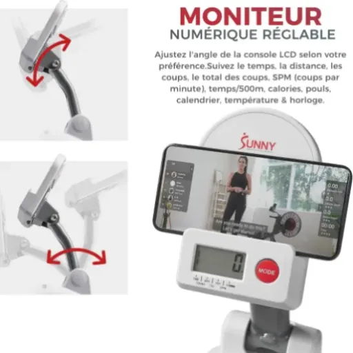 Test Sunny Health & Fitness Rameur Magnétique : ça rame bien, mais pas sans vagues