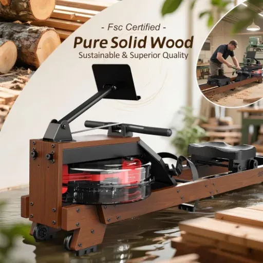 Test Rameur Vowvit-v-w3pro : Un rameur en bois qui fait le job à la maison