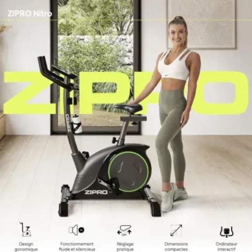 Test Zipro Heimtrainer Fahrrad Nitro : le vélo d'appartement qui fait le job sans fioritures