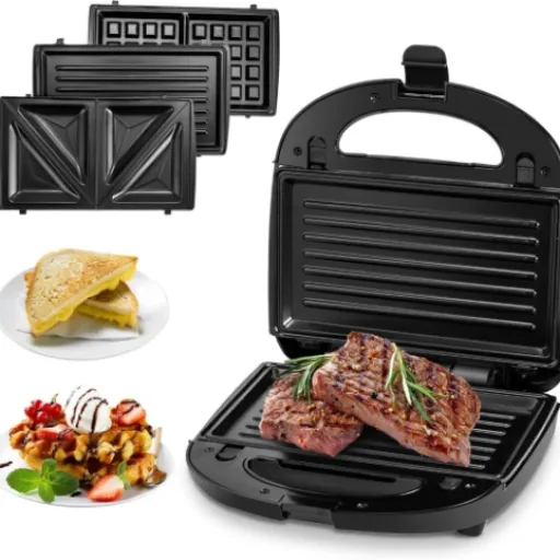 Test Pukomc Appareils à sandwich : la machine 3 en 1 qui tient ses promesses sans fioritures