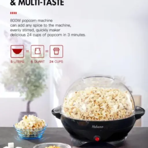 Test Yabano Machine à Popcorn : le pop-corn maison sans prise de tête