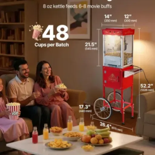 Test VEVOR Machine à Pop Corn : Le rétro au service des amateurs de ciné à la maison