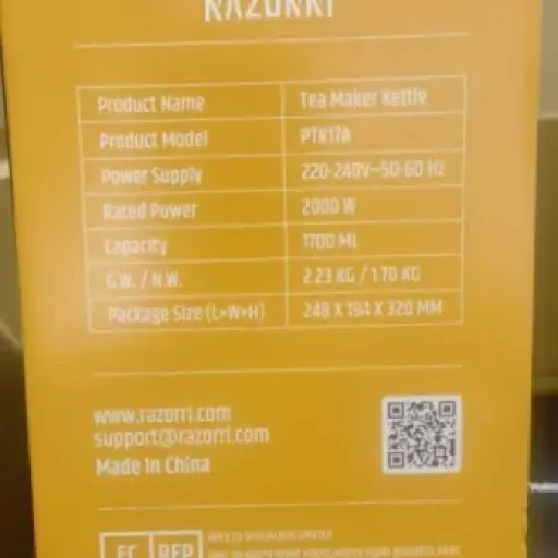 Test Razorri Théière électrique : Infuser son thé sans stress