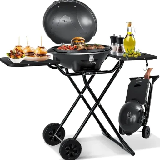 Test KESSER® Gril électrique : Un gril pliable qui tient la route