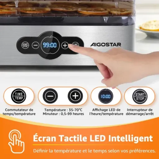 Test Aigostar Déshydrateur Alimentaire : le compagnon de cuisine qui déshydrate tout
