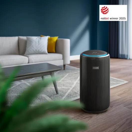 Purificateur d'air série 4200, HEPA NanoProtect + double filtre à charbon actif, CADR 600m³/h pour 156m², ultra-silencieux, intelligent et économe en énergie (AC4221/11) Jusqu'à 156 m² Noir M?tallique