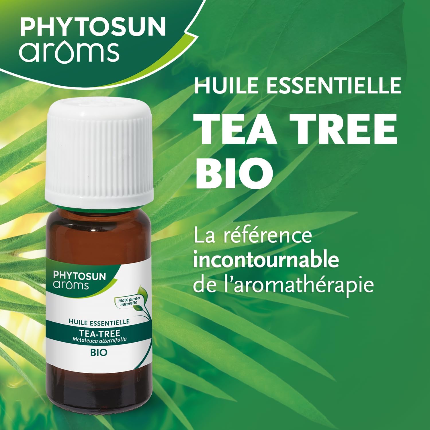 Huile Essentielle Tea-Tree Bio (Arbre à Thé) - HEBBD - 100% Pure & Naturelle - 100% Bio - Analysée & Conditionnée en France - 10 ml Arbre à thé 3 ml (Lot de 1)