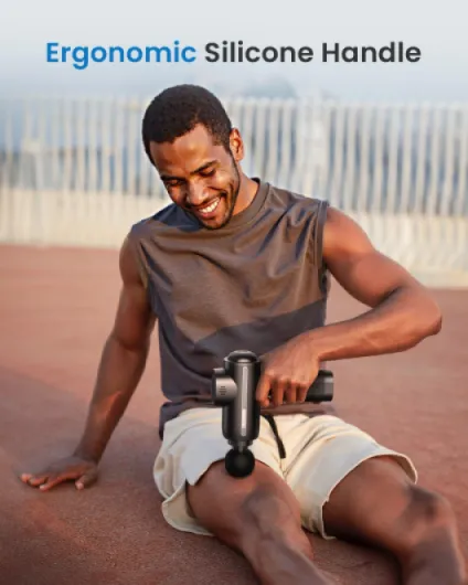 Pistolet de massage, Avec une vitesse de rotation allant jusqu'à 3200 tr/min, Doté d'une interface USB-C, Pistolet de massage musculaire silencieux, Cadeaux de la Saint-Valentin Active