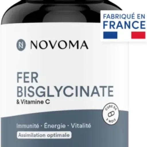 Test NOVOMA Fer Bisglycinate 14 mg : le fer qui fatigue moins… et fatigue moins les intestins