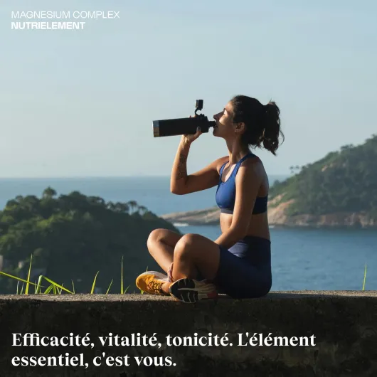 Nutrielement - Magnesium Complex - 60 gélules - L-Pidolate + Citrate de magnésium + magnésium Bisclycinate - Complément alimentaire Fatigue, Système nerveux, Energie - Biodisponibilité élevée