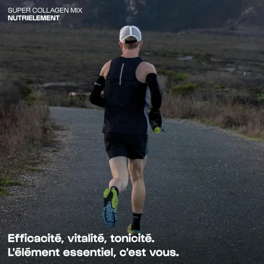 Nutrielement - Super Collagen Mix (Type 1 et 2) - 120 gélules - Synergie collagène hydrolysé - Complément alimentaire Peau, Cheveux, Ongles, Os et Articulations - By Nutrimuscle 120 unité (Lot de 1)