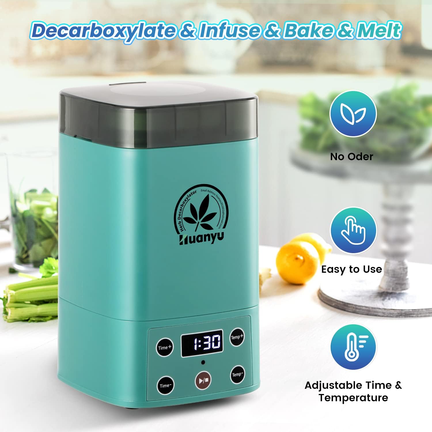 Décarboxylateur pour herbes et infusion d'huile de beurre