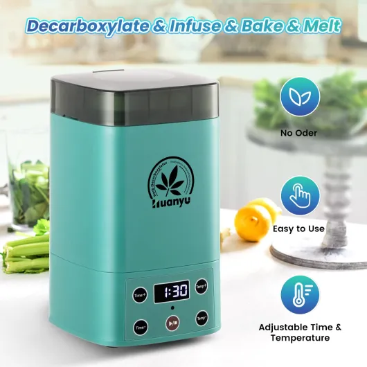 Décarboxylateur pour herbes et infusion d'huile de beurre