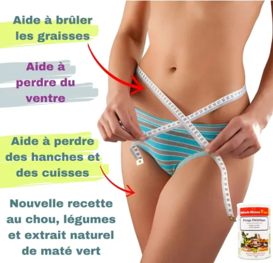 Recharge 84 Soupes au Chou, Maté Vert - Perte de Poids durable - Ventre Plat, Bien-être - Riche en Protéine, Fibres, Sans Graisse - (3x300g) Cure Éclair Méthode Minceur - Naturel - Efficace - Annedelona