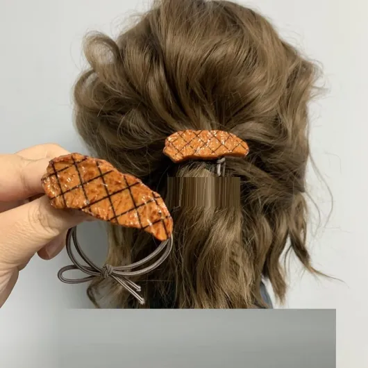 Élastique Cheveux De Simulation De Nourriture, Porte Queue De Cheval, Accessoires De Cheveux, Chouchous Pour Femme, Scrunchies Cheveux De Steak Drôle Pour Cheveux Longs