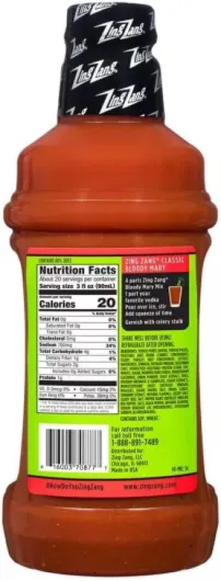 Zing Zang Mélange Bloody Mary de 1,8 l (lot de 2).