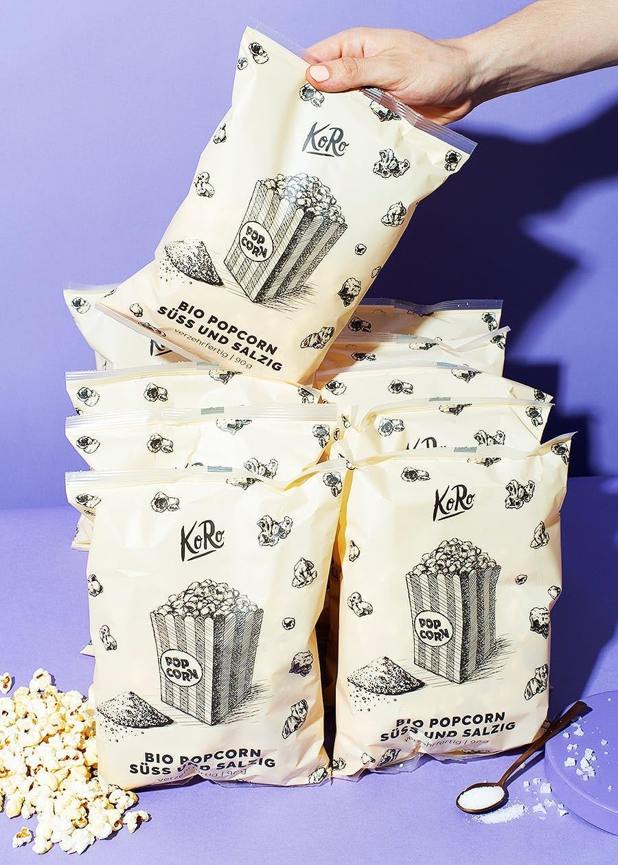 Pop-corn sucré salé bio 10 x 90 g