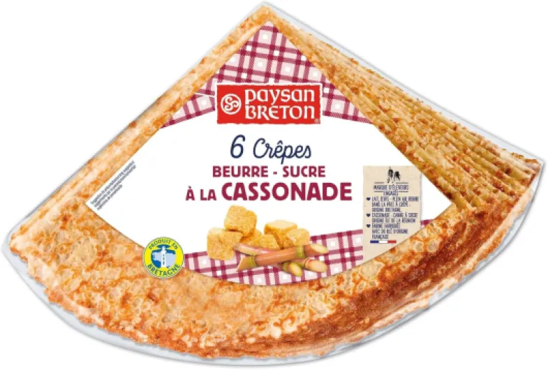Lot de 4 SACHETS de Crêpes Bretonnes sucrées à la Cassonade *6-24 Crêpes